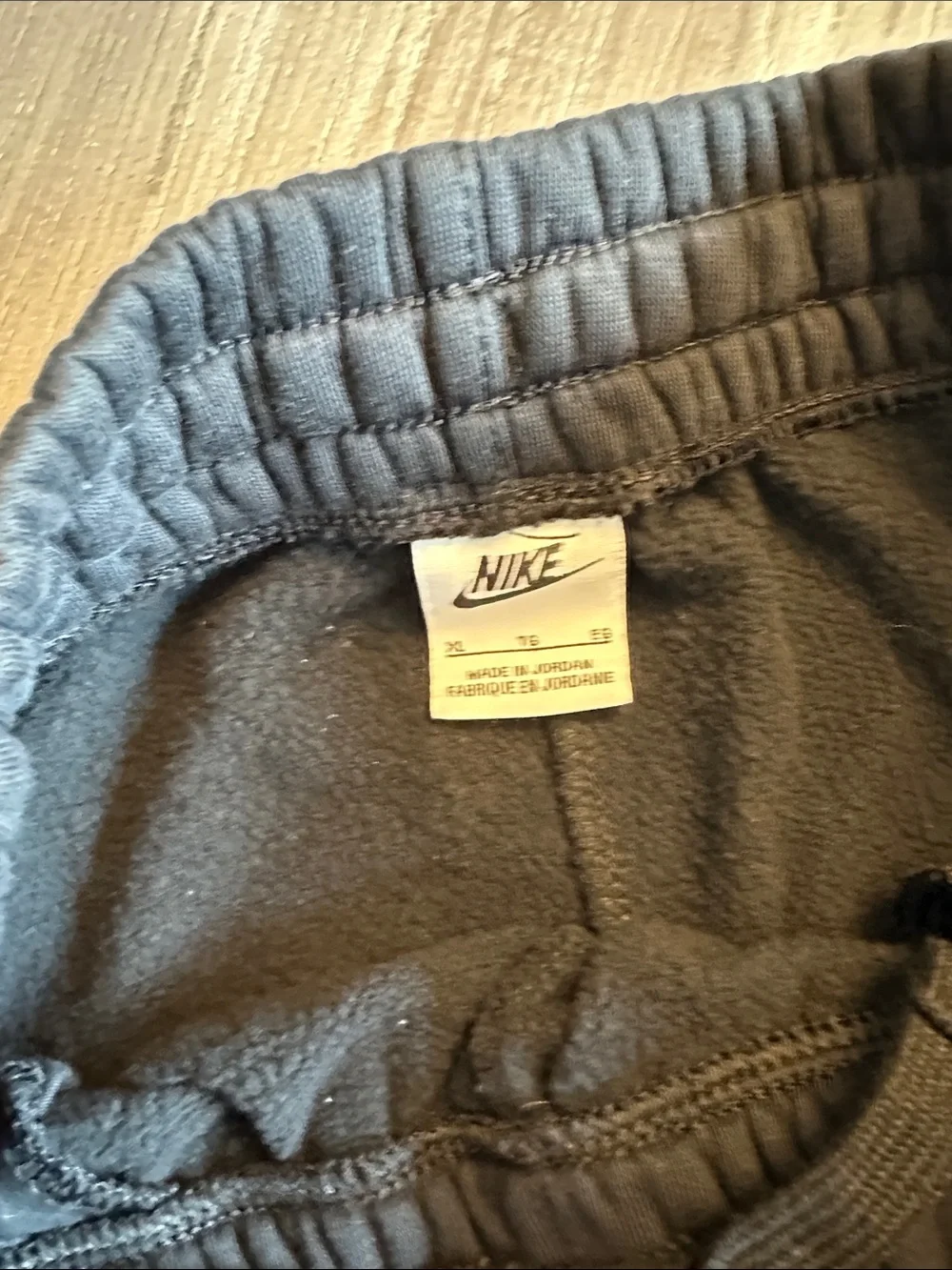 Nike Kids Black Jogger Sweatpants with White Swoosh